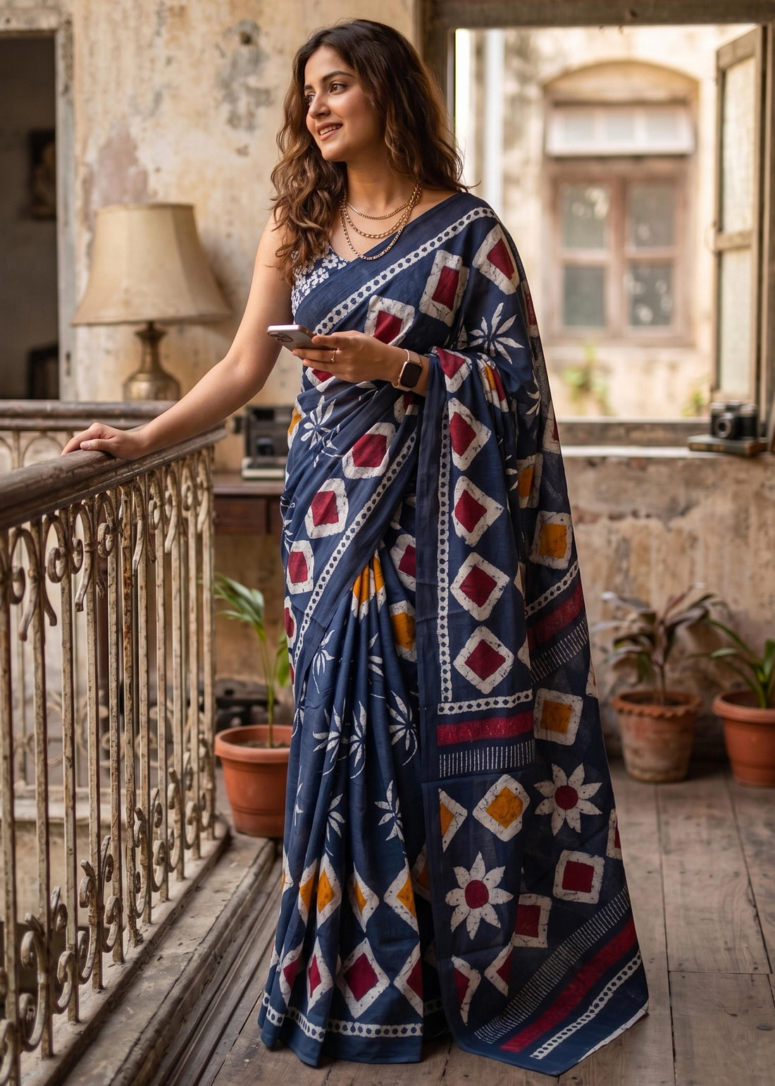 PURE MULMUL COTTON SAREE
