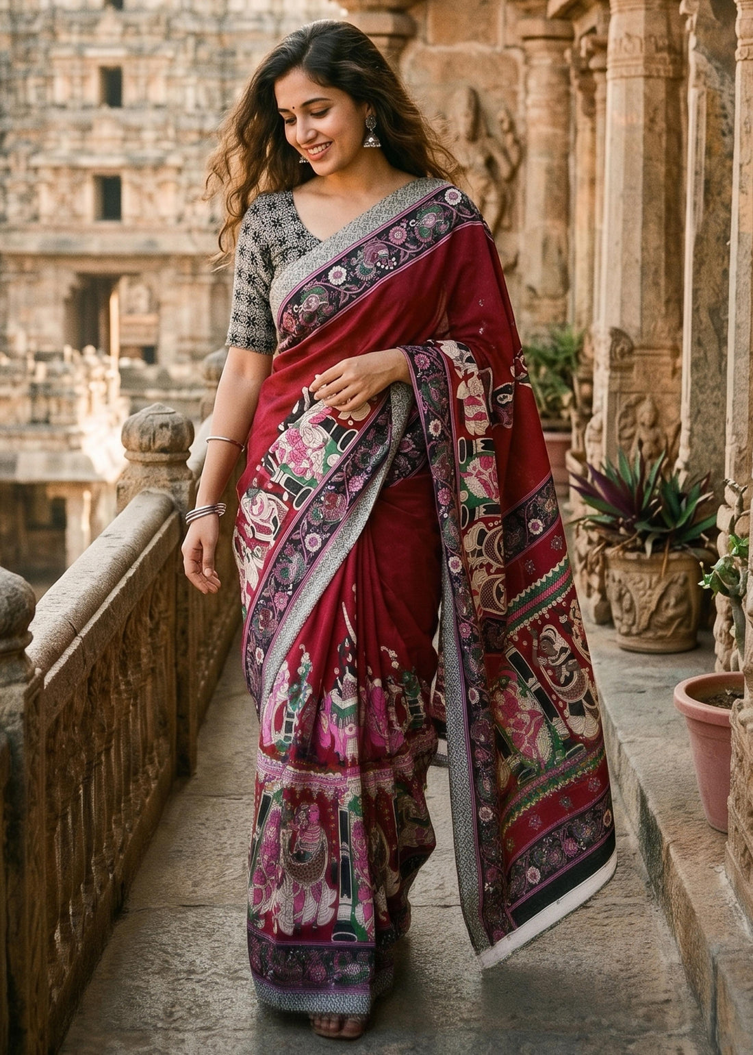 Pure Mulmul cotton fabric saree