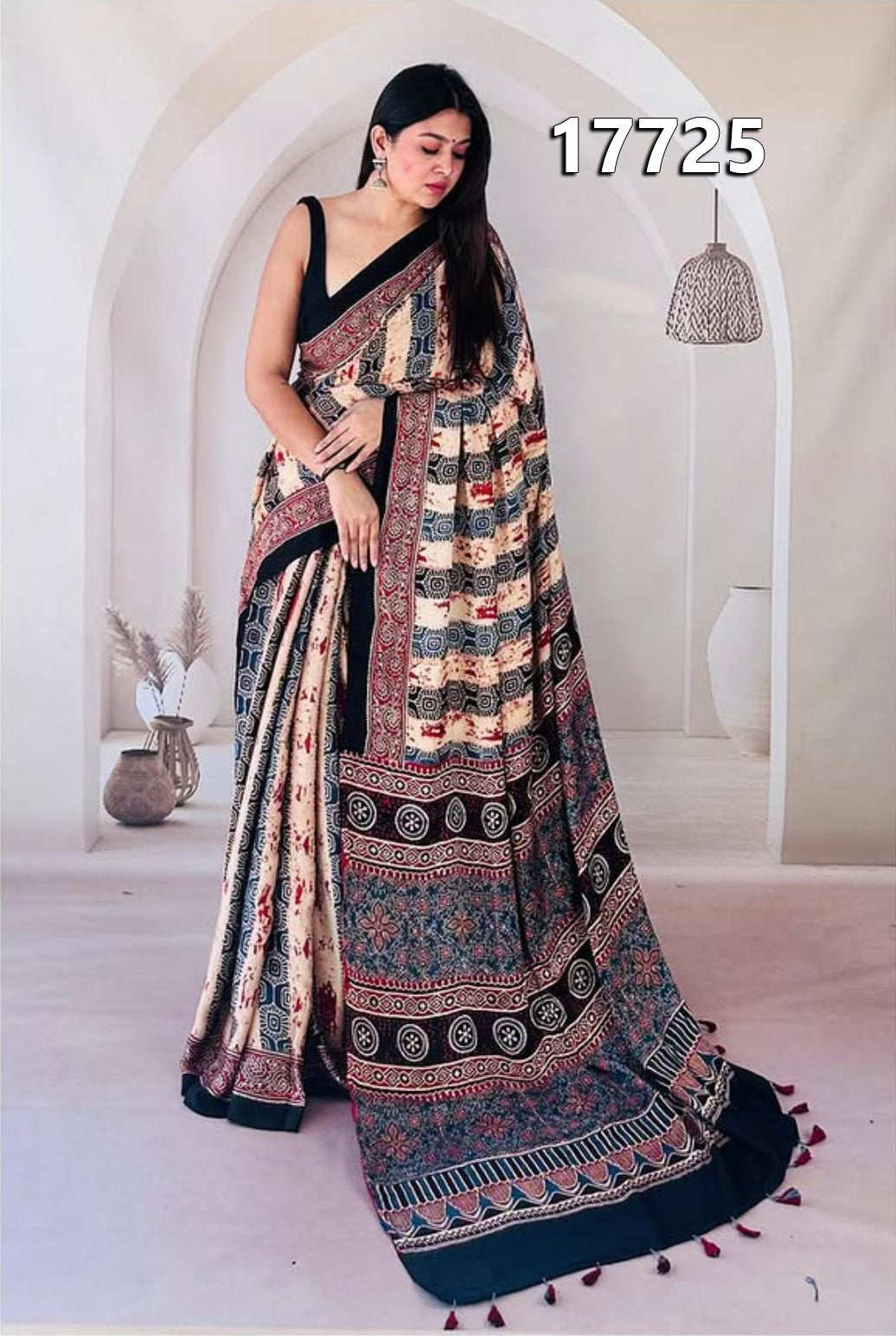 Japan satin digital print saree