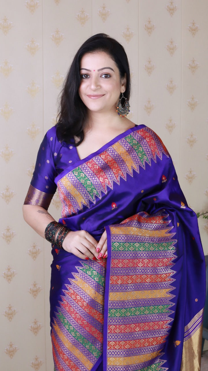 Soft Silk sarees with floral meenakari motifs