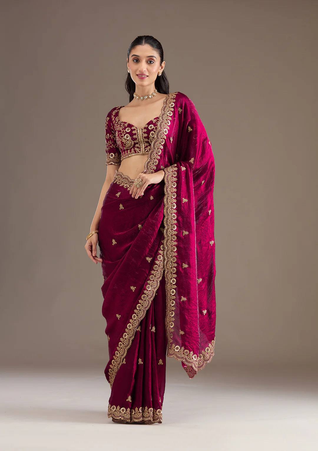 FANDY SATIN SILK SAREE FANCY DORI WITH FANCY ZARI SEQUNCE WORK