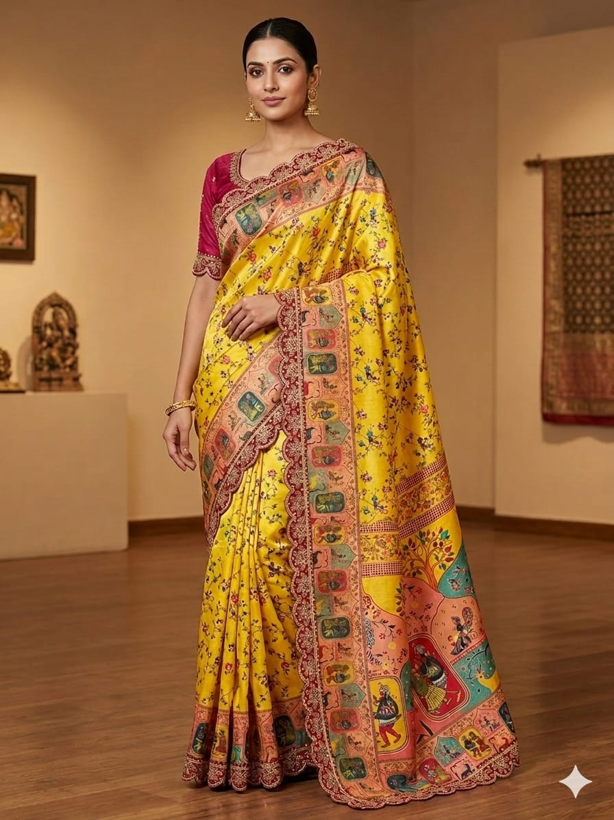 Designer Dola Banarasi saree Full Sequence emboridery work
