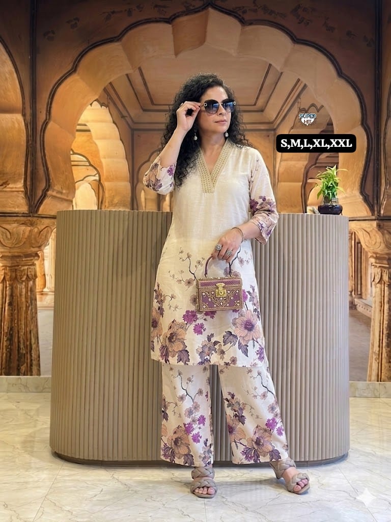 Designer Cord set in paried with pant