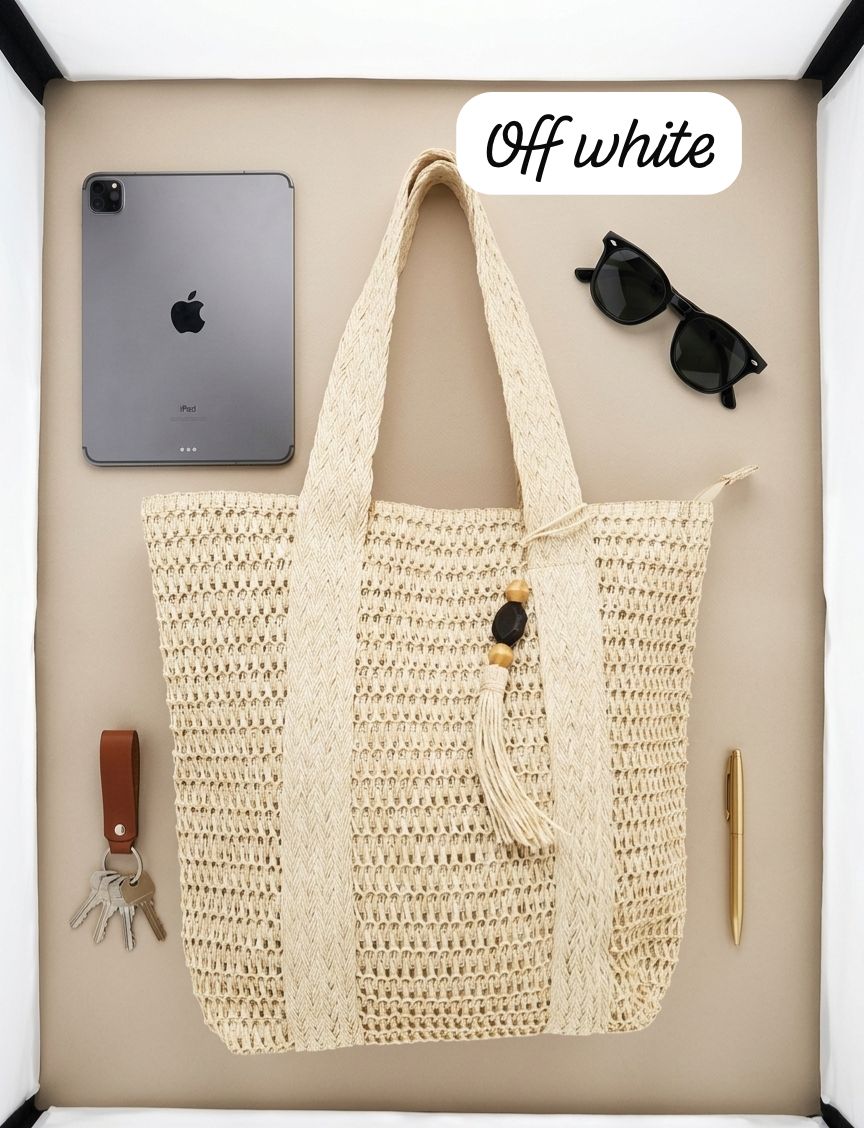 THE RAFIA TOTE BAG