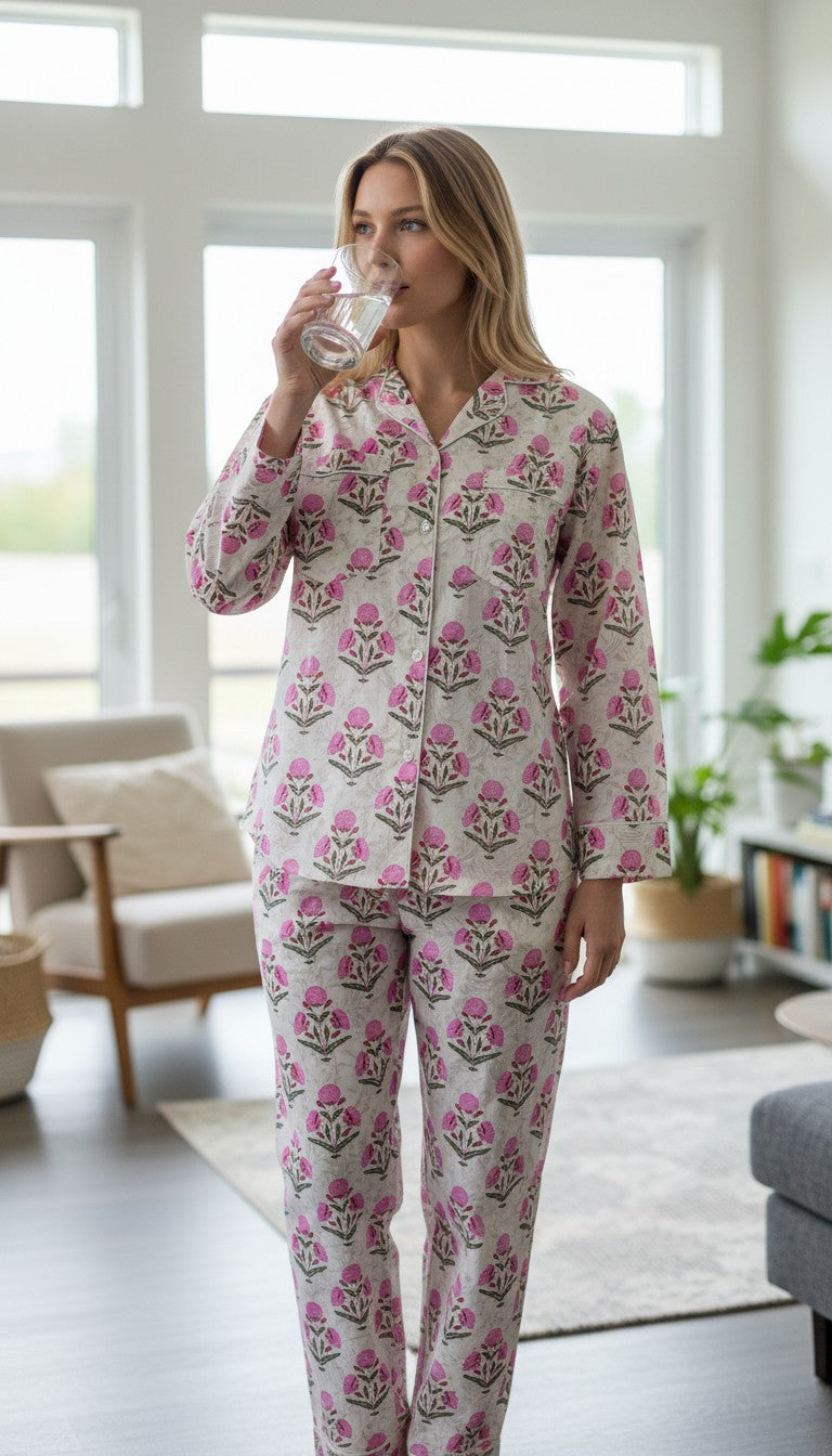 Pure Cotton printed Night Dress