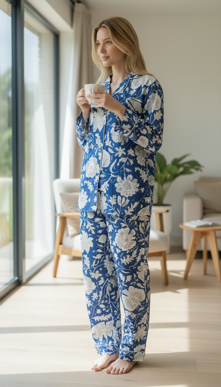 Pure Cotton Printed Night Dress