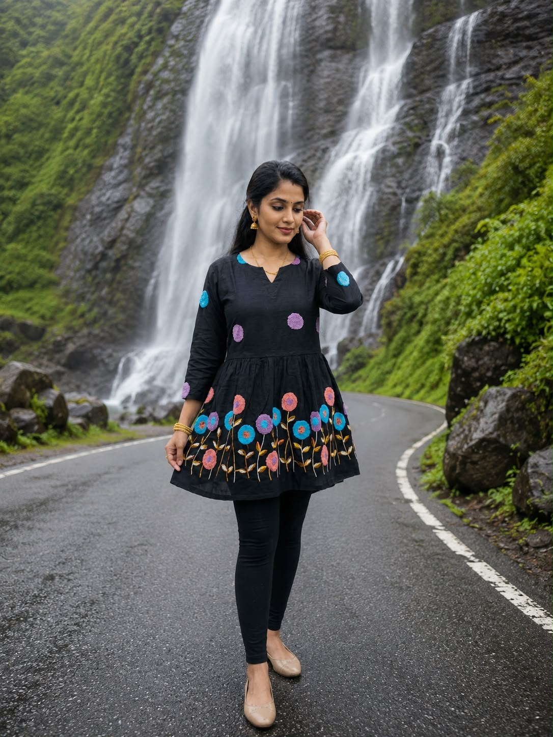 RADDO COTTON TOP WITH EMBROIODERY WORK