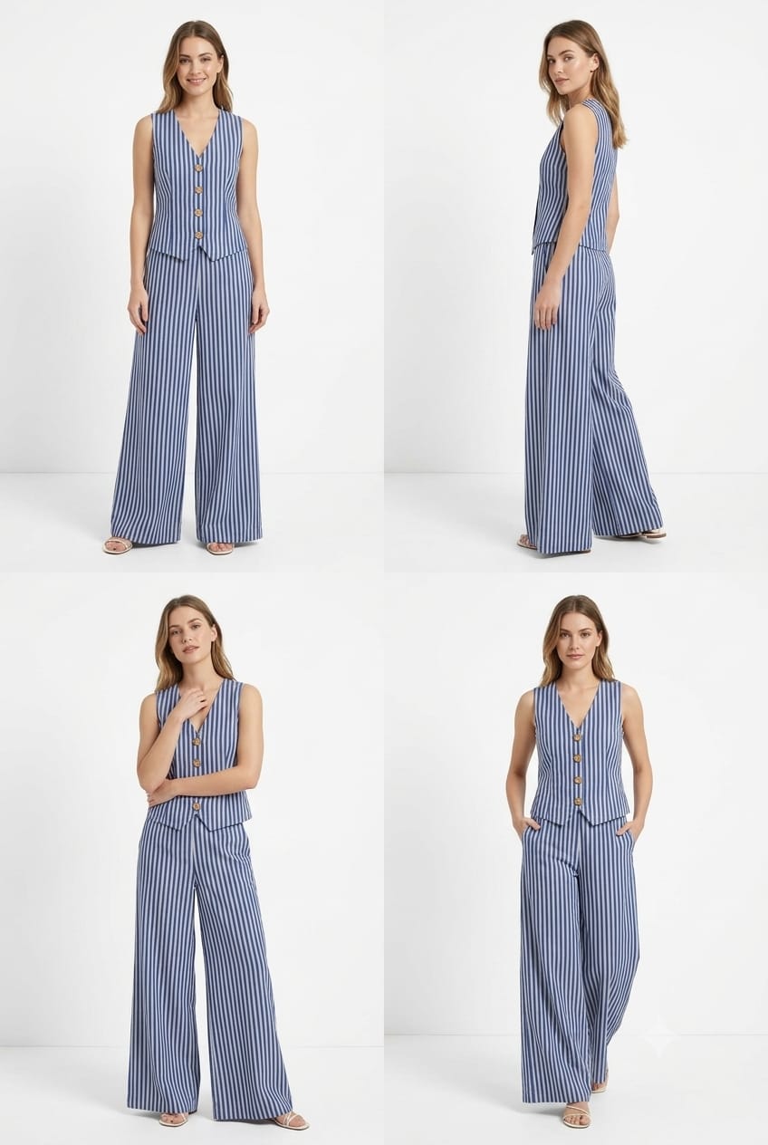 Sleeveless Top With Palazzo